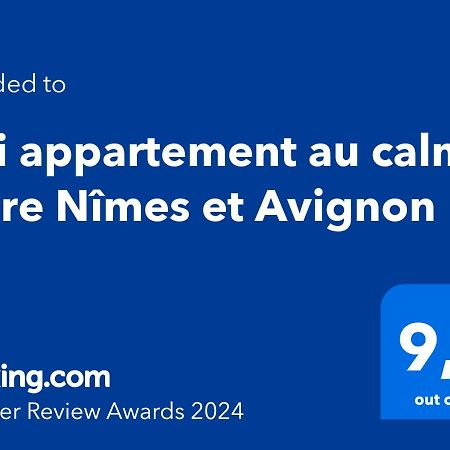 Joli Appartement Au Calme Entre Nimes Et Avignon Meynes Exteriör bild
