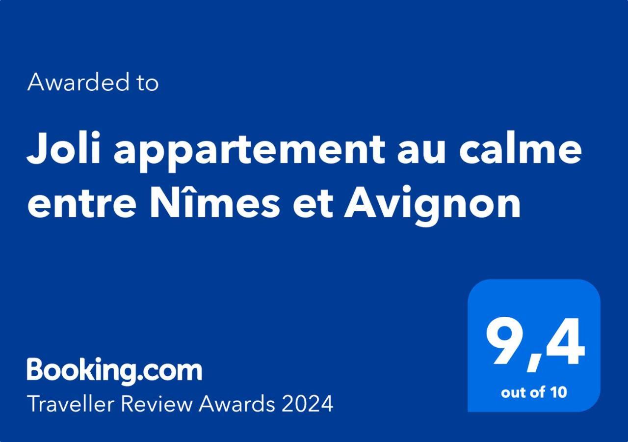 Joli Appartement Au Calme Entre Nimes Et Avignon Meynes Exteriör bild